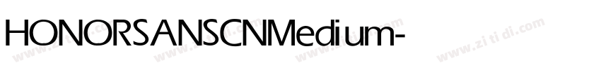 HONORSANSCN Medium字体转换